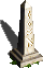 White obelisk (grass)