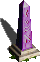 Purple obelisk (snow)