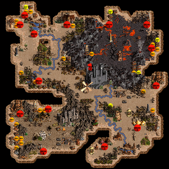 Barbarian Breakout (Allies) Underground Map Large 