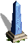 Light blue obelisk