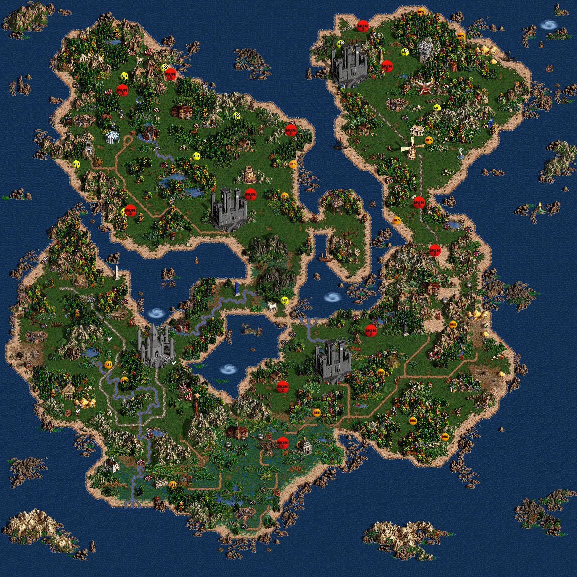 lords of magic map
