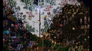 Screenshot from the H3GG contest preview. Better view of Grotto, Palace, and Forge objects and creatures.