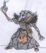Plague Doctor (unused concept) (sketch by Agar)