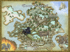 Steadwick as depicted on the MM7 Town Portal map (the Castle Gryphonheart icon)