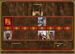 The troops in the garrison are removable.